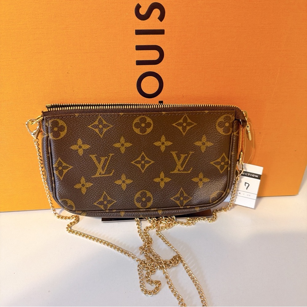 Louis Vuitton Brown Monogram Canvas small pochette